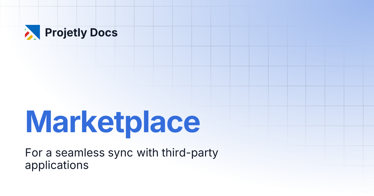 Marketplace | Projetly Docs
